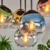 Koyoto Deckenleuchte Glas 15 cm Blau, Gold, Grün, Klar, Kupferfarben, Rauchfarben, 5-flammig