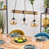 Koyoto Pendelleuchte Glas 15 cm Naturfarben, Schwarz, 3-flammig