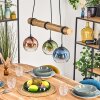 Koyoto Pendelleuchte Glas 15 cm Naturfarben, Schwarz, 3-flammig