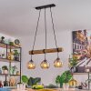 Koyoto Pendelleuchte Glas 15 cm Naturfarben, Schwarz, 3-flammig