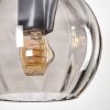 Koyoto Pendelleuchte Glas 15 cm Naturfarben, Schwarz, 3-flammig