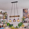 Koyoto Pendelleuchte Glas 15 cm Naturfarben, Schwarz, 3-flammig