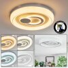 Rarel Deckenleuchte LED Silber, Weiß, 1-flammig