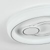 Rarel Deckenleuchte LED Silber, Weiß, 1-flammig