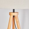 Flemming Stehleuchte 50 cm Naturfarben, Schwarz, 1-flammig