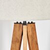 Flemming Stehleuchte 50 cm Naturfarben, Schwarz, 1-flammig