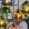 Koyoto Deckenleuchte Glas 15 cm Blau, Gold, Grün, Kupferfarben, 5-flammig