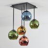 Koyoto Deckenleuchte Glas 15 cm Blau, Gold, Grün, Kupferfarben, 5-flammig
