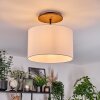 Bassagoda Deckenleuchte 35 cm Naturfarben, Schwarz, 1-flammig