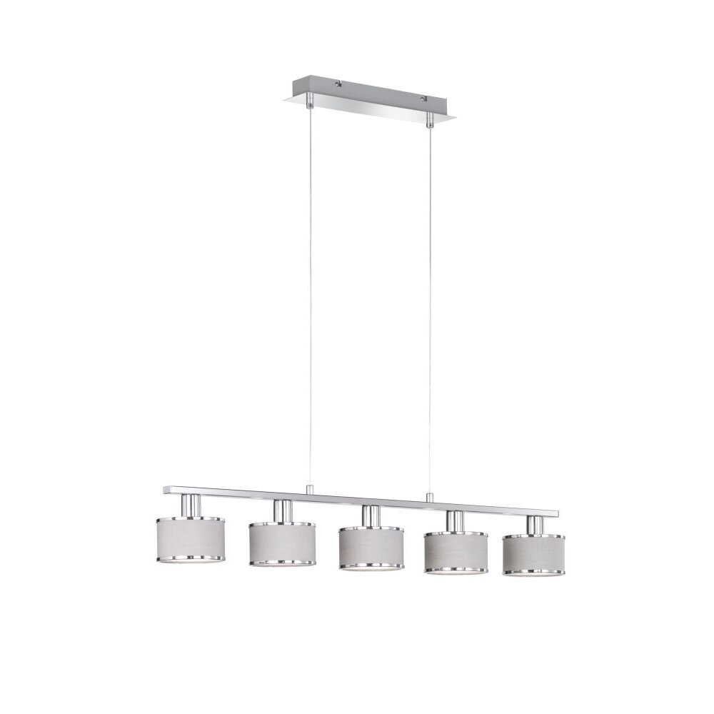 WOFI CIARA Pendelleuchte Chrom, 5-flammig main product photo