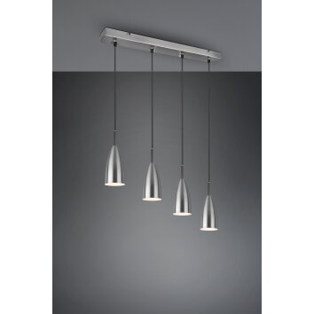 Reality Farin Pendelleuchte Nickel, 4-flammig