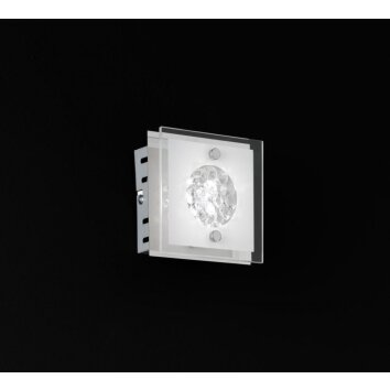 Wofi REIMS Wandleuchte LED Chrom, 1-flammig Wofi REIMS Wandleuchte LED Chrom, 1-flammig
