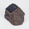 Sameo Solar-Steinleuchte LED Braun, Grau, 4-flammig