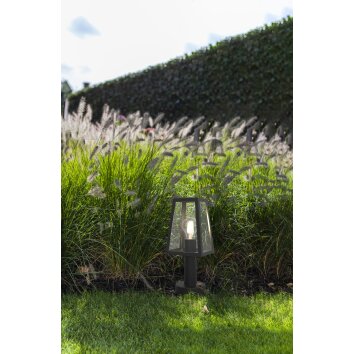 Lutec Lampen FIA Sockelleuchte Schwarz, 1-flammig
