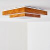 Sora Wood Deckenleuchte LED Weiß, 1-flammig