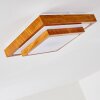 Sora Wood Deckenleuchte LED Weiß, 1-flammig