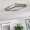 Finsrud Deckenleuchte LED Nickel-Matt, 1-flammig