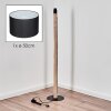 Flemming Stehleuchte 50 cm Naturfarben, Schwarz, 1-flammig