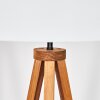 Flemming Stehleuchte 50 cm Naturfarben, Schwarz, 1-flammig