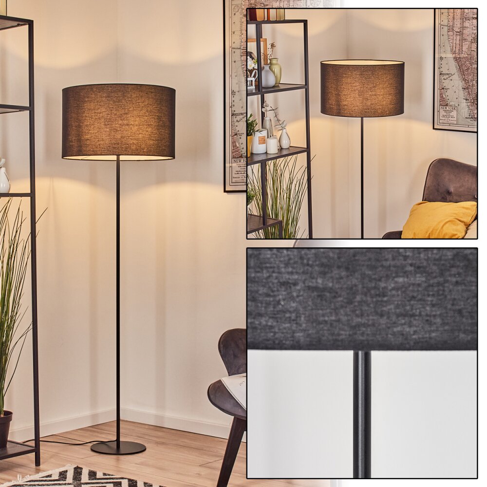 Flemming Stehleuchte 50 cm Schwarz, 1-flammig main product photo