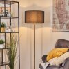 Flemming Stehleuchte 50 cm Naturfarben, Schwarz, 1-flammig