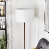 Flemming Stehleuchte 50 cm Naturfarben, Schwarz, 1-flammig