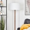 Flemming Stehleuchte 50 cm Naturfarben, Schwarz, 1-flammig