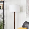 Flemming Stehleuchte 50 cm Naturfarben, Schwarz, 1-flammig