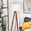 Flemming Stehleuchte 50 cm Naturfarben, Schwarz, 1-flammig