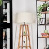 Flemming Stehleuchte 50 cm Naturfarben, Schwarz, 1-flammig