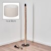 Flemming Stehleuchte 50 cm Naturfarben, Schwarz, 1-flammig