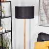Flemming Stehleuchte 50 cm Naturfarben, Schwarz, 1-flammig