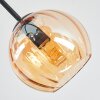 Koyoto Deckenleuchte Glas 15 cm Bernsteinfarben, Klar, Rauchfarben, 5-flammig
