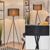 Flemming Stehleuchte 50 cm Schwarz, 1-flammig