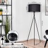 Flemming Stehleuchte 50 cm Schwarz, 1-flammig