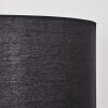 Flemming Stehleuchte 50 cm Naturfarben, Schwarz, 1-flammig