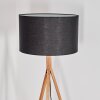 Flemming Stehleuchte 50 cm Naturfarben, Nickel-Matt, 1-flammig