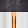 Flemming Stehleuchte 50 cm Naturfarben, Schwarz, 1-flammig