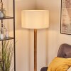 Flemming Stehleuchte 50 cm Naturfarben, Schwarz, 1-flammig