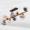 Chehalis Deckenleuchte Glas 10 cm, 12 cm, 15 cm Gold, Schwarz, 10-flammig