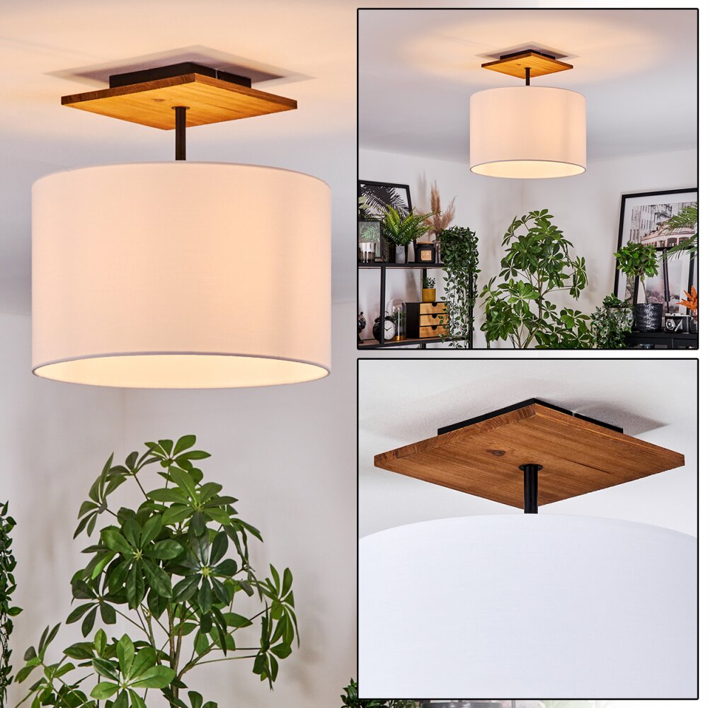 Bassagoda Deckenleuchte 35 cm Naturfarben, Schwarz, 1-flammig main product photo