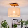 Bassagoda Deckenleuchte 35 cm Naturfarben, Schwarz, 1-flammig