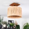 Granja Deckenleuchte 35 cm Naturfarben, Schwarz, 1-flammig