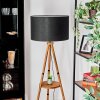 Flemming Stehleuchte 50 cm Braun, Naturfarben, Schwarz, 1-flammig