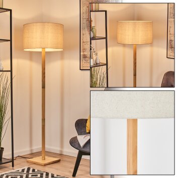 Flemming Stehleuchte 50 cm Naturfarben, 1-flammig Flemming Stehleuchte 50 cm Naturfarben, 1-flammig