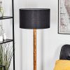 Flemming Stehleuchte 50 cm Naturfarben, Schwarz, 1-flammig