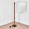 Flemming Stehleuchte 50 cm Braun, Naturfarben, Schwarz, 1-flammig