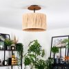 Granja Deckenleuchte 35 cm Naturfarben, Schwarz, 1-flammig
