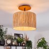 Granja Deckenleuchte 35 cm Naturfarben, Schwarz, 1-flammig