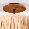 Granja Deckenleuchte 35 cm Naturfarben, Schwarz, 1-flammig